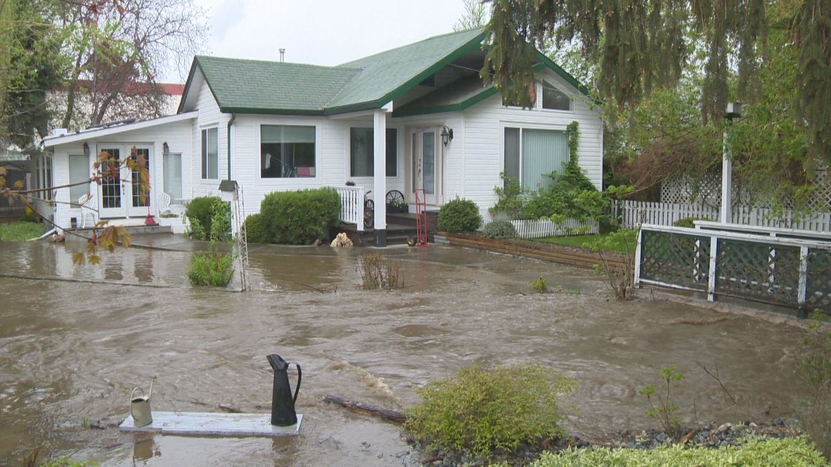 In this file photo from May 2017, Mill Creek in Kelowna burst its banks, causing millions of dollars in property damage. 