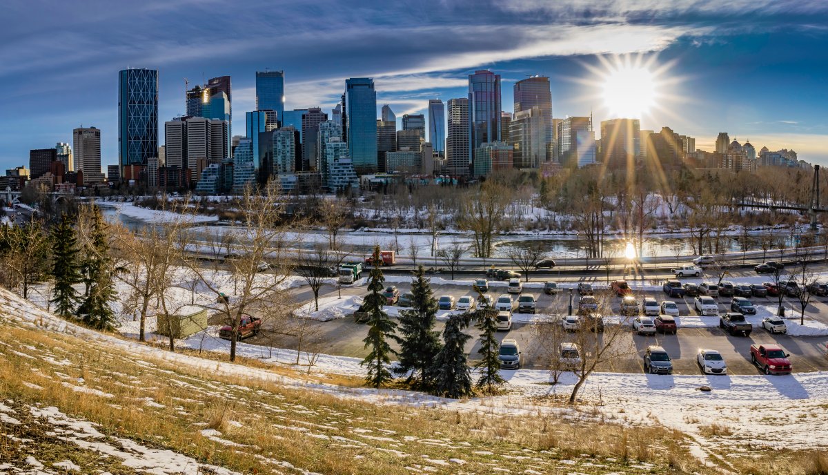 A beautiful winter day in Calgary on December 13, 2018.