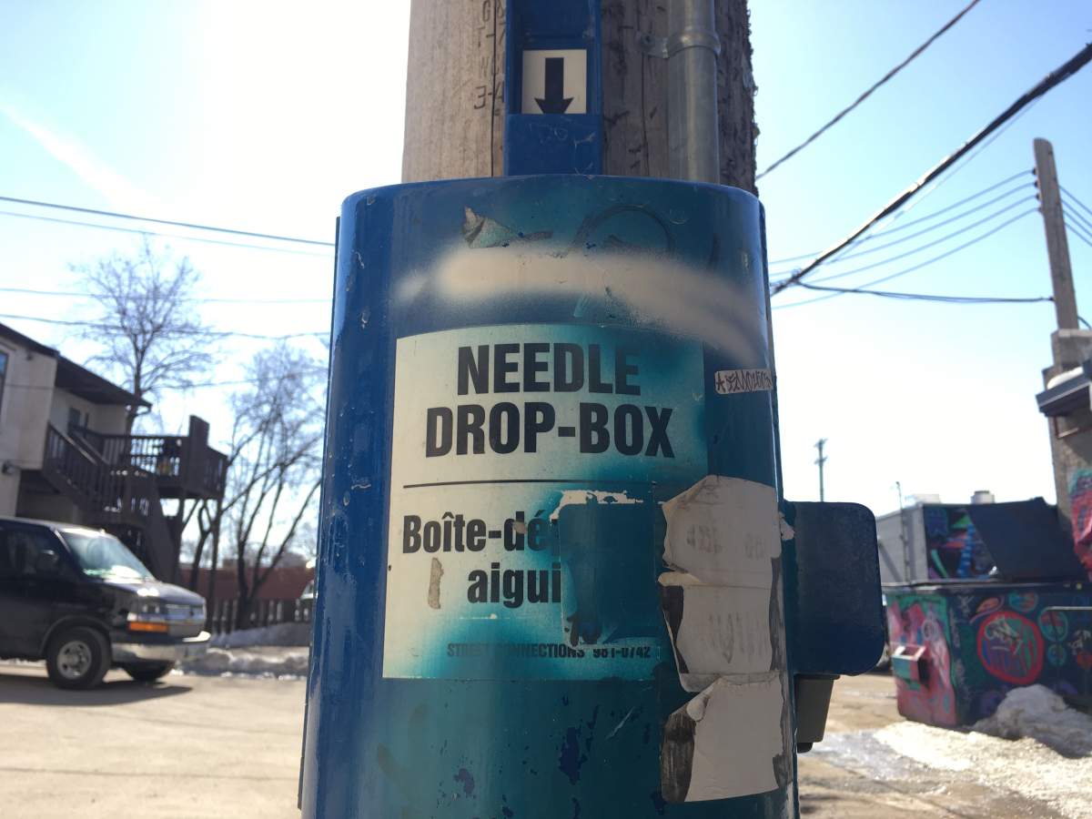 Needle Drop Box in Osborne Village
