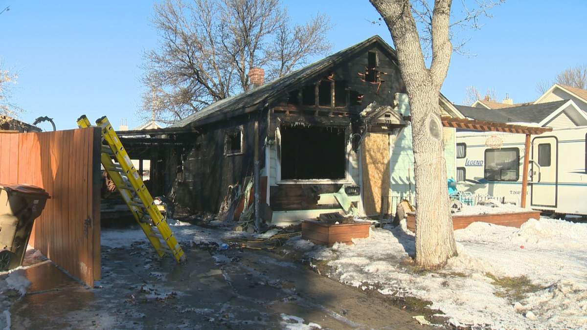 A home in the 700 block of Retallack Street was partially destroyed after a fire broke out at about 5 a.m. Sunday morning. 
