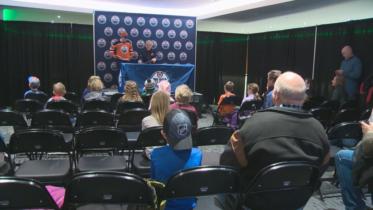 64 lucky kids got to take part in Oiler for a Day Saturday at Rogers Place.