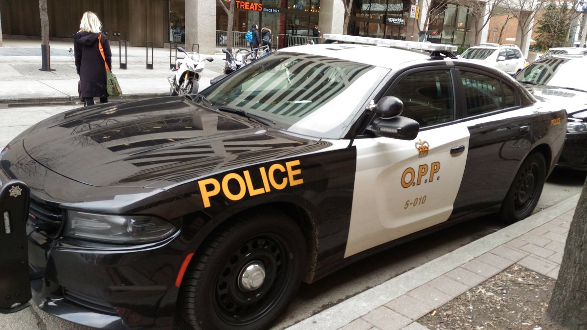 OPP arrested driver from London after he was spotted travelling Highway 403 on the wrong side of the road.