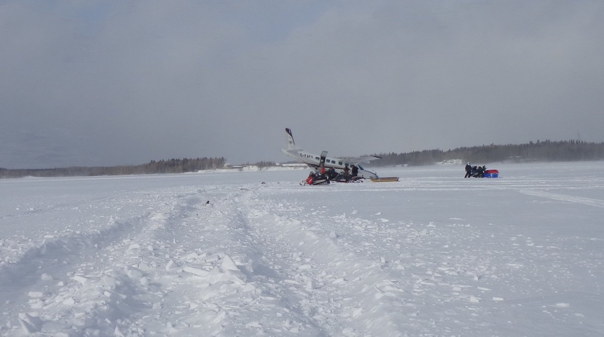 This plane crashed on Family Lake near Little Grand Rapids.