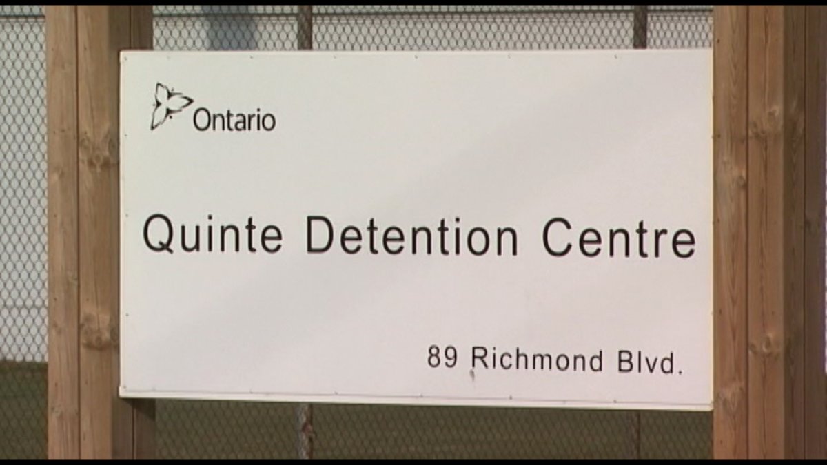 A man has been charged with manslaughter in connection with an inmate death at the Quinte Detention Centre.