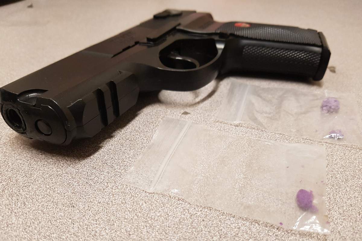 Waterloo Regional Police seized a replica firearm during an arrest in Cambridge on Thursday night.