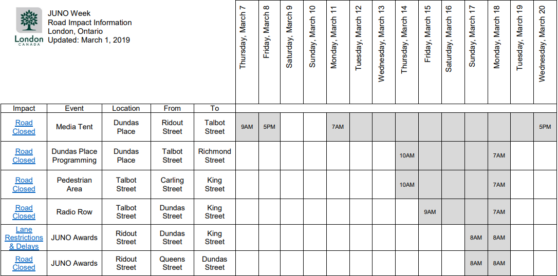 Dundas Place ready for spotlight as JUNO week arrives in London - image