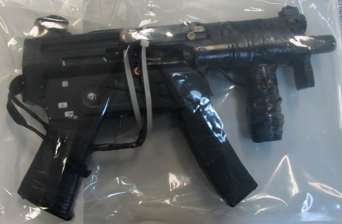 One of the firearms seized by RCMP.