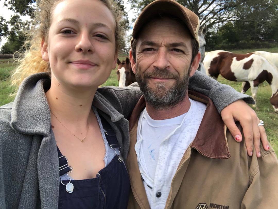 (L-R): Sophie Perry and Luke Perry.