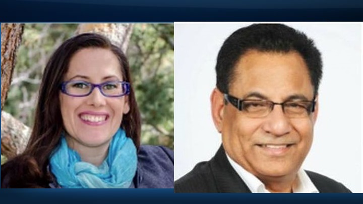 Sandra Kim (left) and Yash Sharma (right) are two of four new election candidates announced by the Alberta Advantage Party on Wednesday.