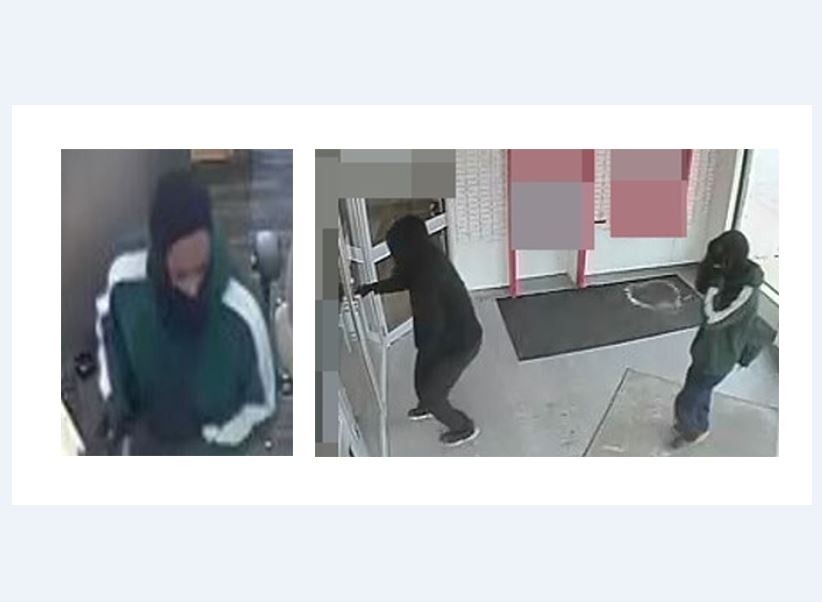 Guelph police are looking for a pair of suspects after a reported armed robbery at a Scotiabank branch on Wednesday.