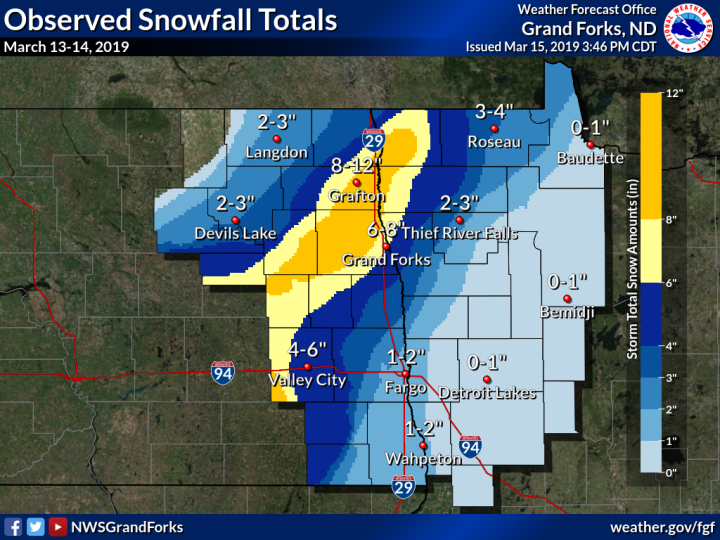 North Dakota flood forecast rises, small chance of surpassing 1997 ...