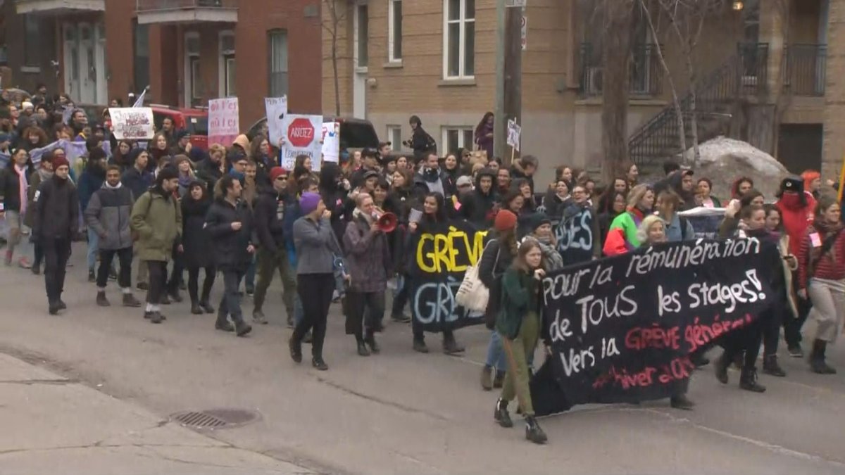 In Quebec, students are asking for compensation for internships.