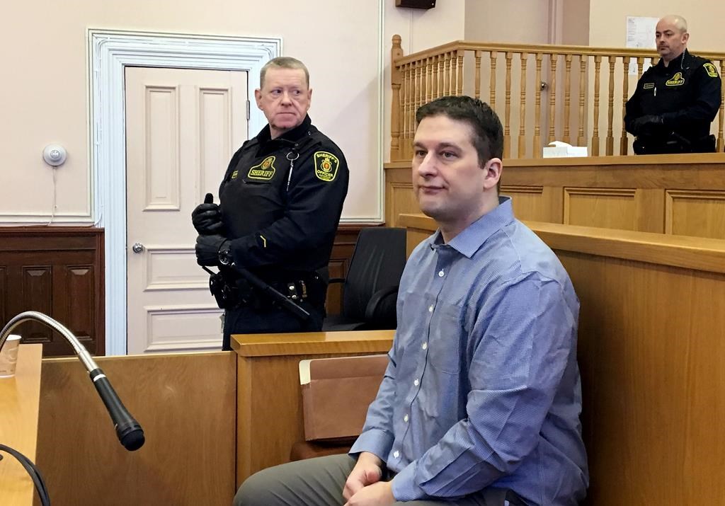 Trent Butt is seen in the defendant's box, at St. John's Supreme Court, in St. John's on Thursday, March 14, 2019.