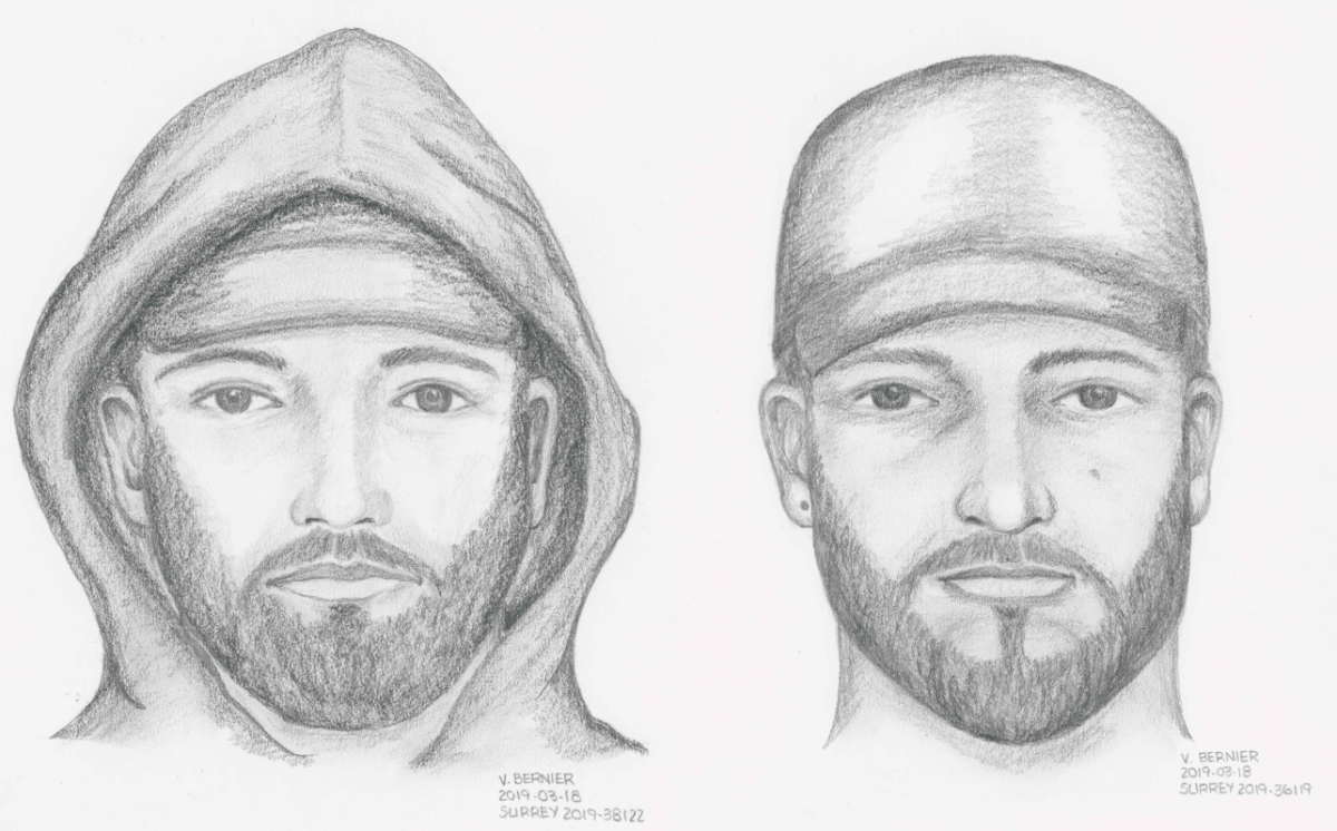 Surrey RCMP are asking anyone who recognizes the man in this sketch to contact them. 