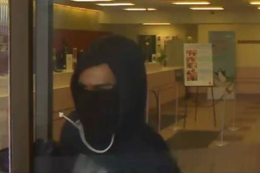 Waterloo Regional Police are looking for this man in connection to a bank robbery in Cambridge on Thursday.