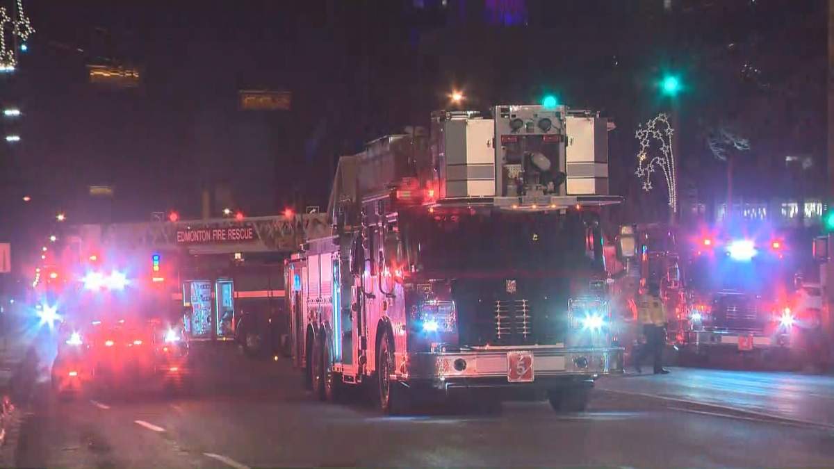 Edmonton Fire Rescue firefighters were called to the Sutton Place Hotel on 101 Street between 102A Avenue and 103 Avenue in downtown Edmonton on Wednesday, March 7, 2019.