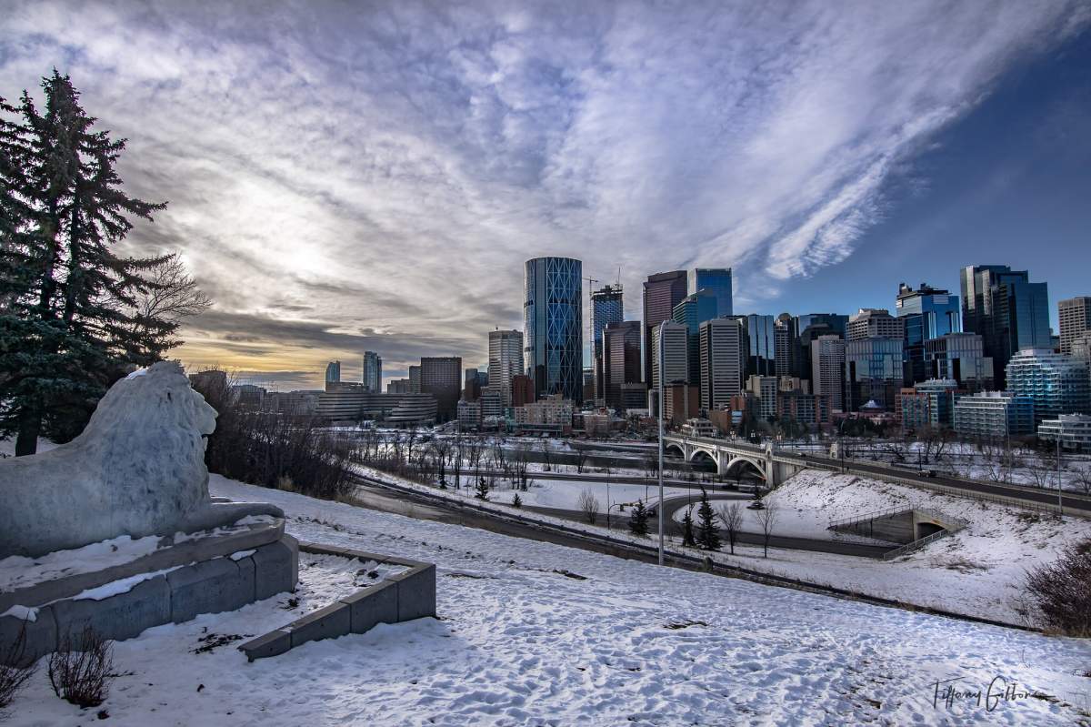 A beautiful winter day in Calgary.