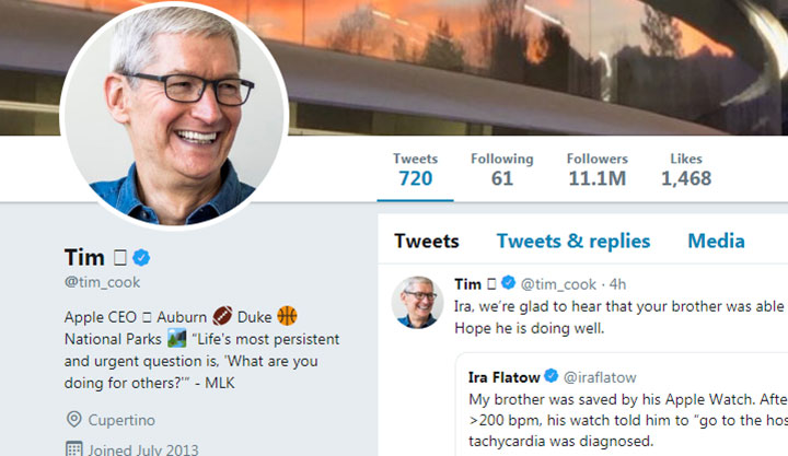 Tim Cook is now Tim Apple on Twitter after Donald Trump name flub - image