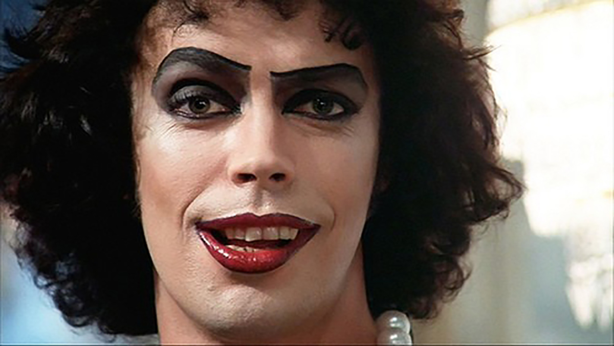 Tim Curry is well known for his role as Dr. Frank-N-Furter in the film version of 'The Rocky Horrow Picture Show.'.