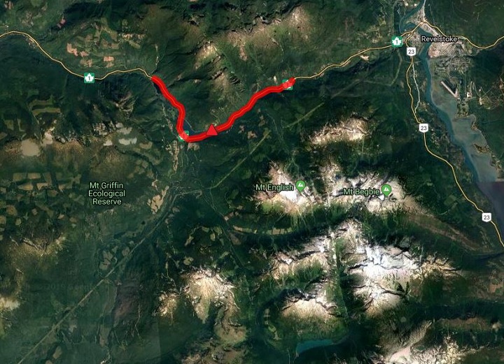 According to DriveBC, a section of the Trans-Canada Highway near Revelstoke will be closed for three hours on Friday morning for avalanche control work.