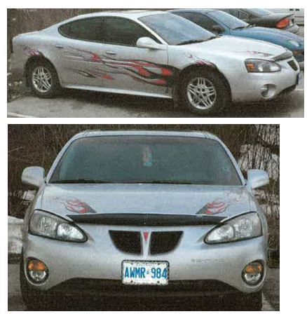 The car belonging to Calvin Vanness.