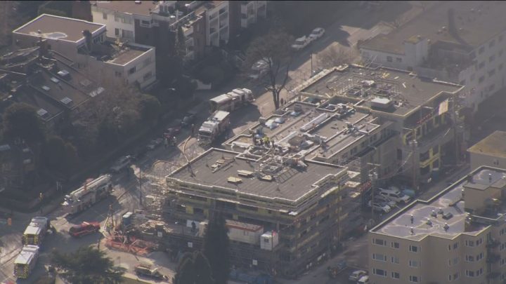 A fire broke out Friday at Point Grey Private Hospital on Vancouver's west side.