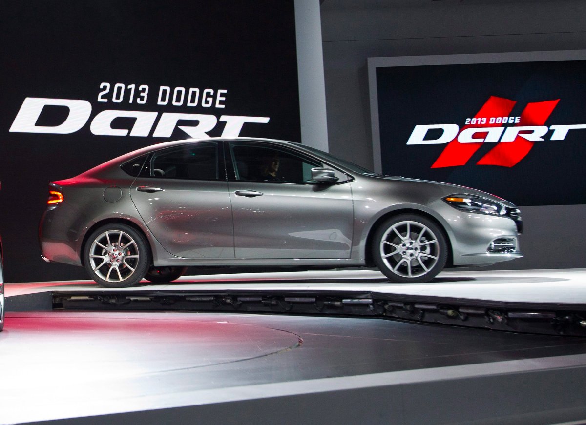 This Monday, Jan. 9, 2012 file photo shows the 2013 Dodge Dart at the North American International Auto Show in Detroit, Mich. 