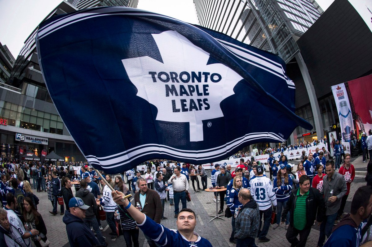 The Toronto Maple Leafs flag will be flying alongside the Raptors flag at city hall to celebrate their respective playoff runs. 