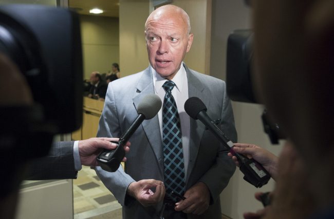 Conservative Senator Jean-Guy Dagenais in Ottawa, June 8, 2015.