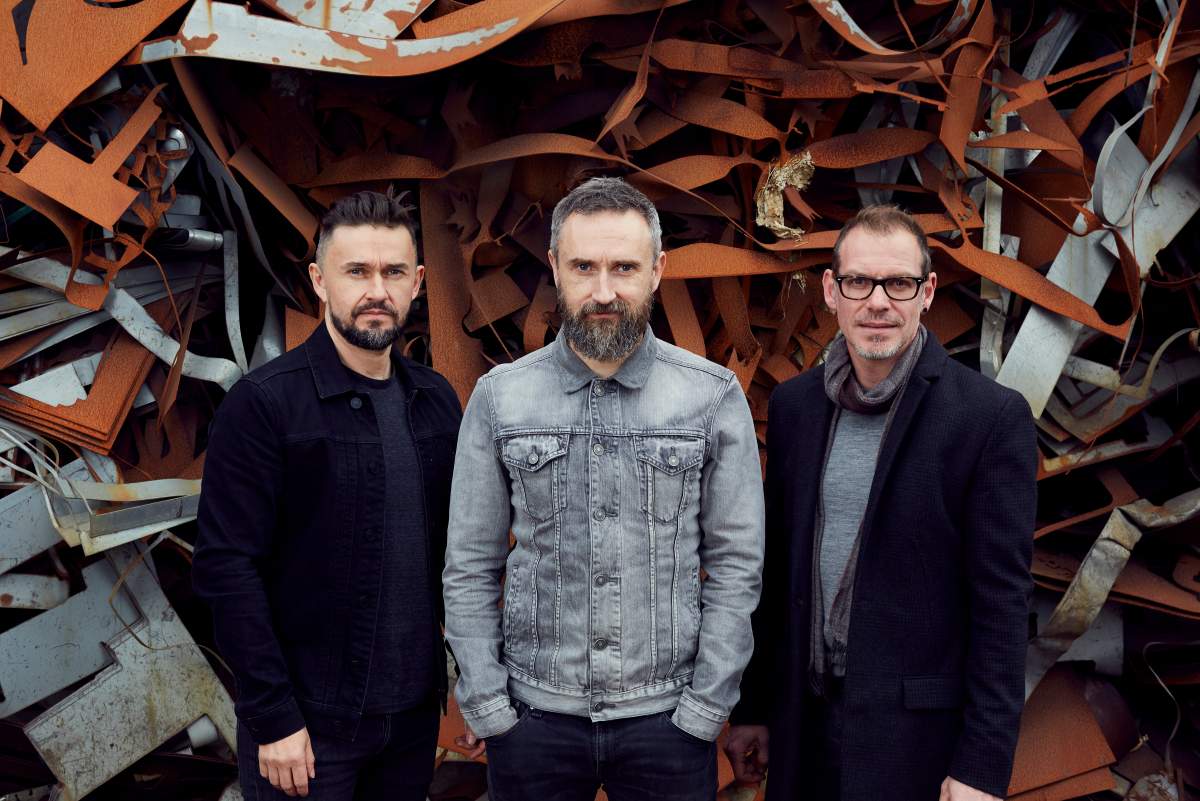 (L-R) Mike Hogan, Noel Hogan and Fergal Lawler of The Cranberries during a press shoot for their final album, ‘In the End,’ released on April 19, 2019.