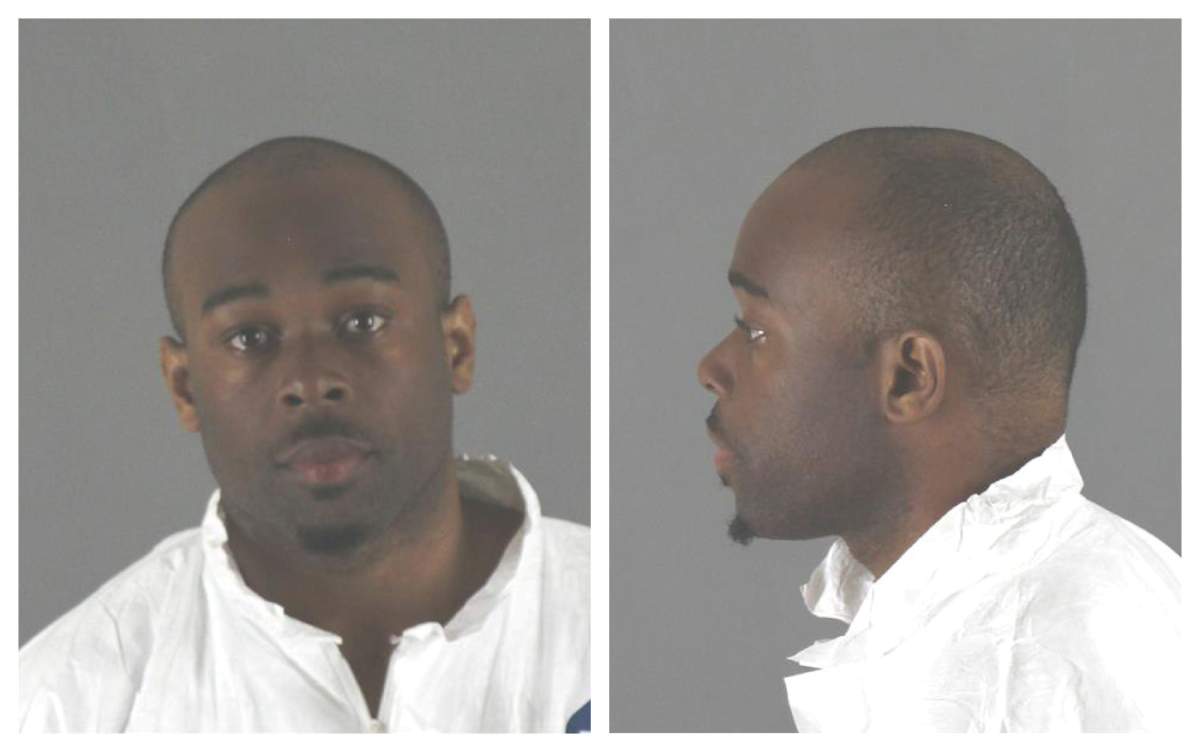 Emmanuel Deshawn Aranda, charged with the attempted homicide of a five-year-old boy thrown or pushed from a third-floor balcony at Minnesota’s Mall of America, is seen in this combination photo from police released pictures in Bloomington, Minn., on April 12, 2019.