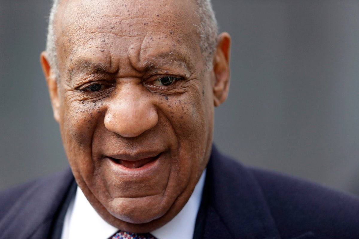 FILE - This April 18, 2018 photo shows Bill Cosby arriving for his sexual assault trial at the Montgomery County Courthouse in Norristown. 