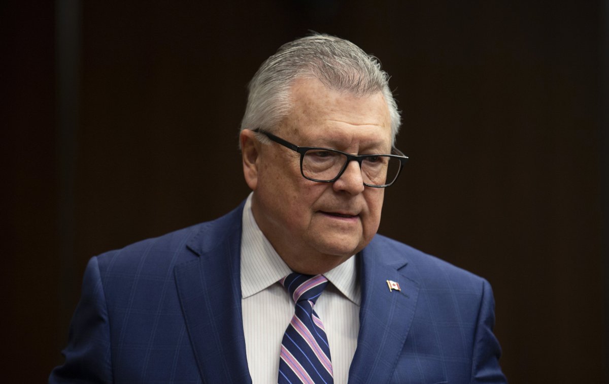 Public Safety Minister Ralph Goodale made the comment on his way to a closed-door meeting Wednesday.