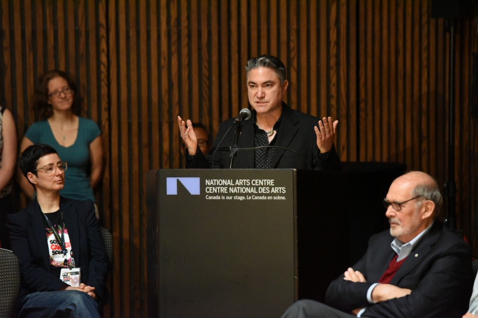 Playwright Kevin Loring is shown in this undated handout photo. The inaugural season of the National Arts Centre's Indigenous Theatre will go forward in a "greatly diminished capacity" this year after $3.5 million of requested federal funding was denied. Award-winning playwright Kevin Loring, the first-ever artistic director of the NAC's Indigenous program, issued a letter on Facebook lamenting a lack of support from Canadian Heritage in the 2019 federal budget.