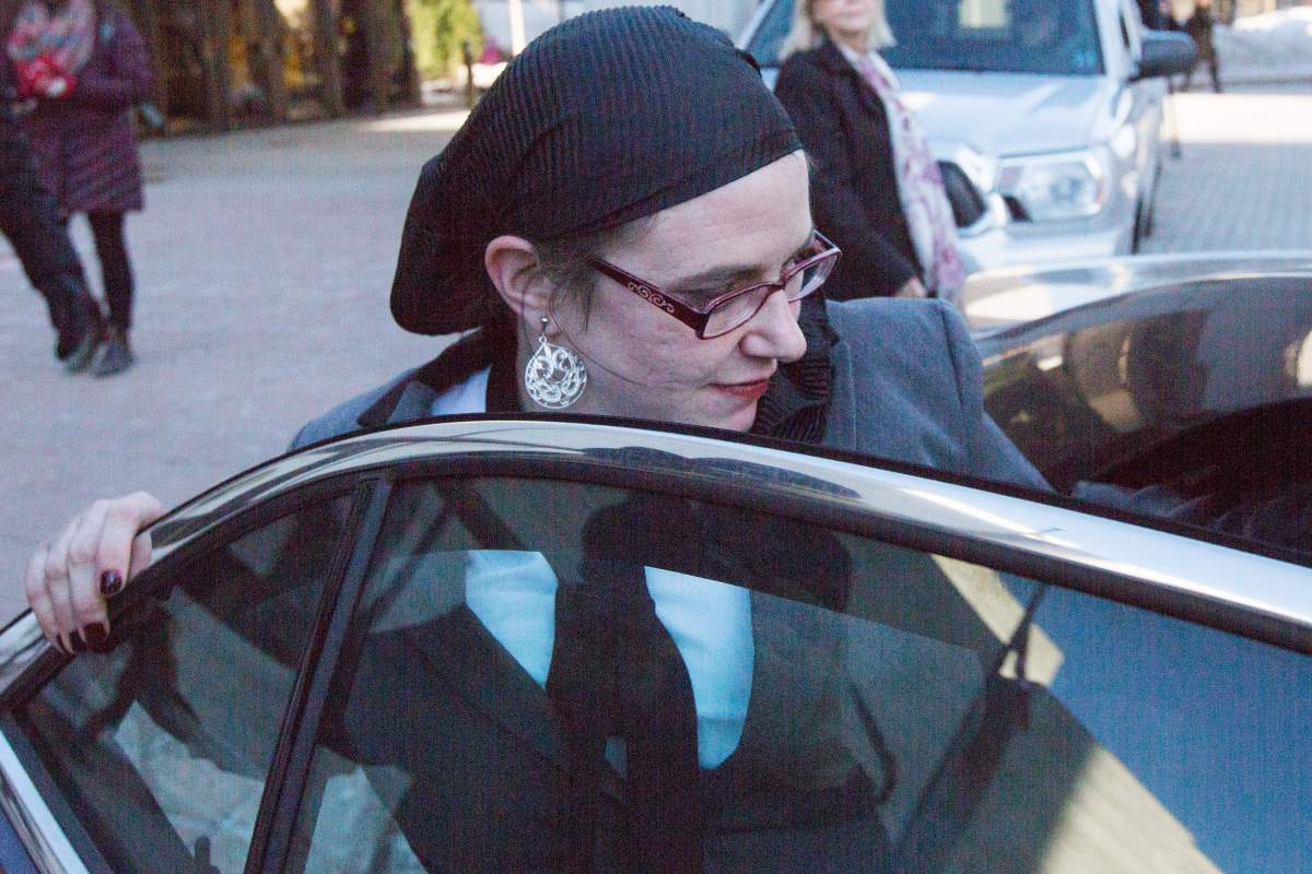 Caitlan Coleman leaves the Ottawa courthouse on March 27, 2019.