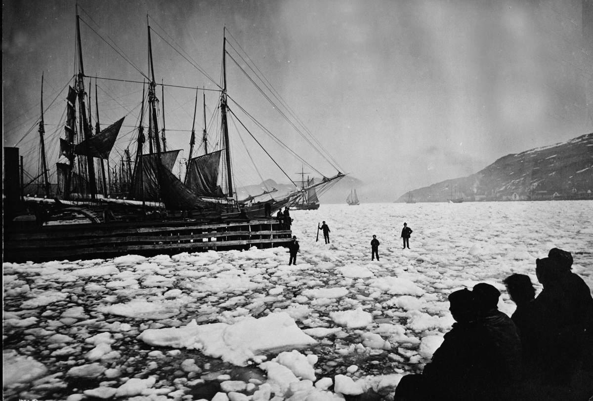 Boats in the ice in St. John's harbour are shown in a 1926 file photo. 