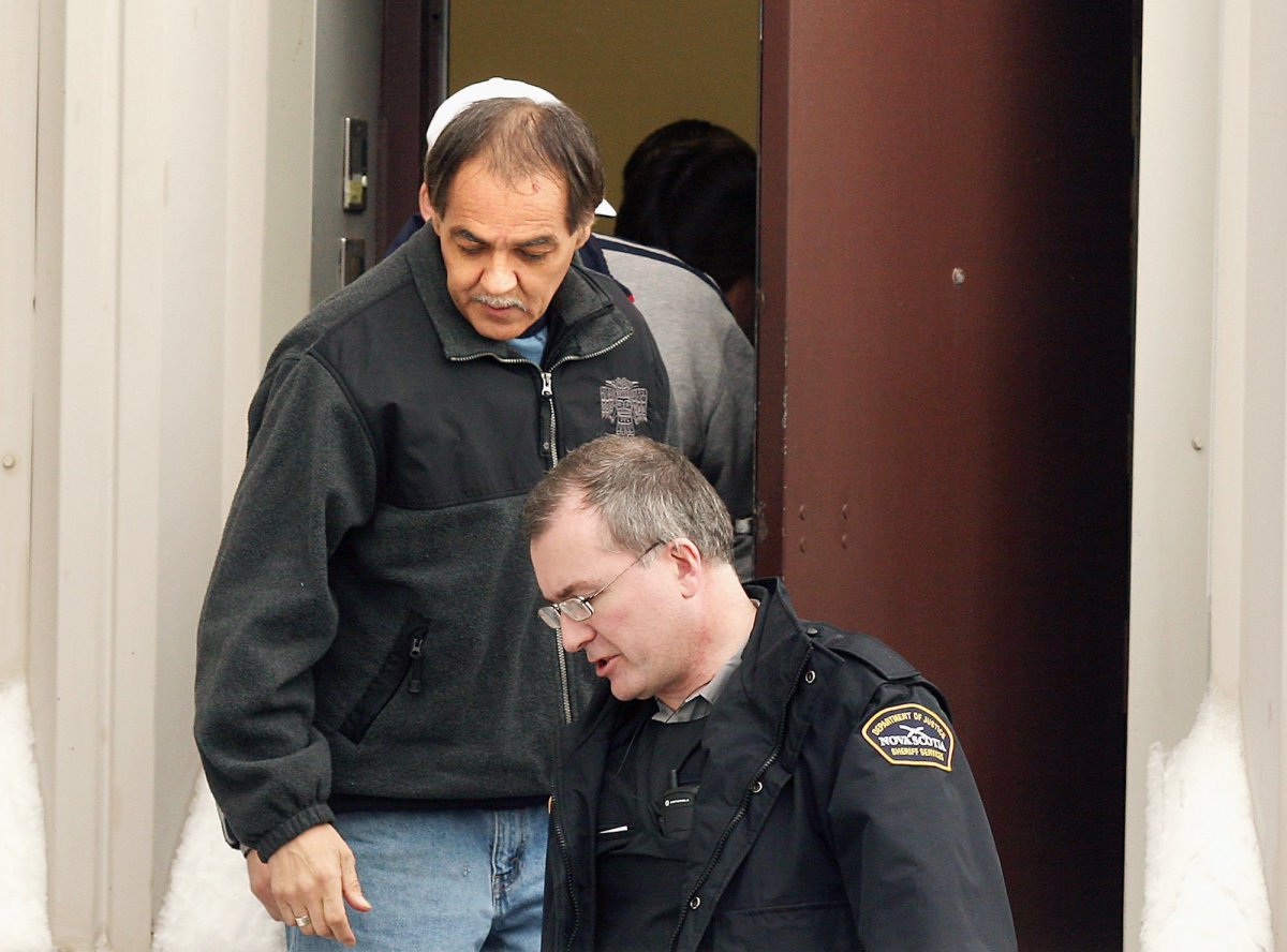 Donald Marshall Jr. is escorted into Dartmouth Provincial Court in Dartmouth, N.S. on Thursday, Feb. 2, 2006. The Mi'kmaw man became a symbol for Canada's wrongfully convicted after spending 11 years in prison for a murder he didn't commit.
