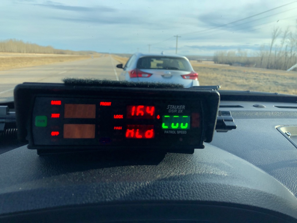 Police in northern Alberta say they pulled over a number of excessive speeders on April 10 and April 11.