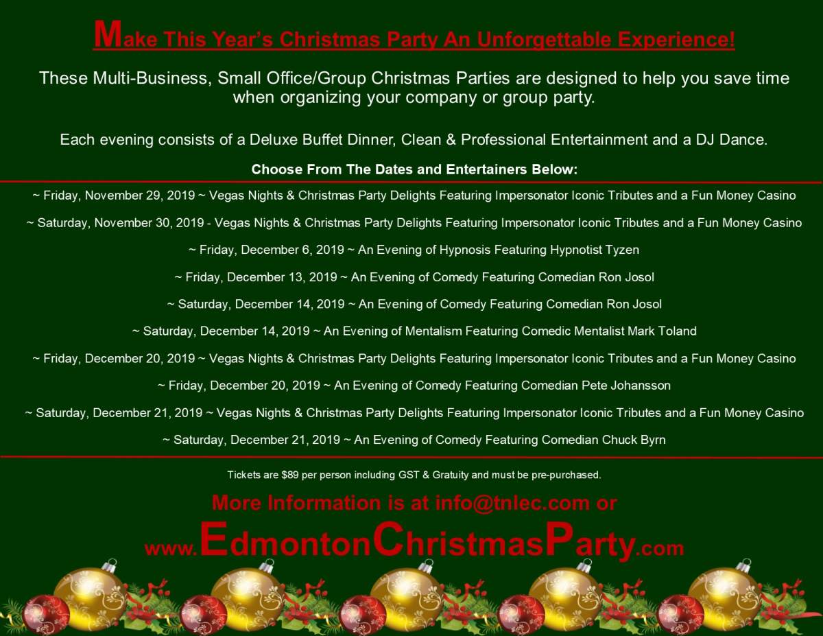 Make This Year’s Christmas Party An Unforgettable Experience! - image