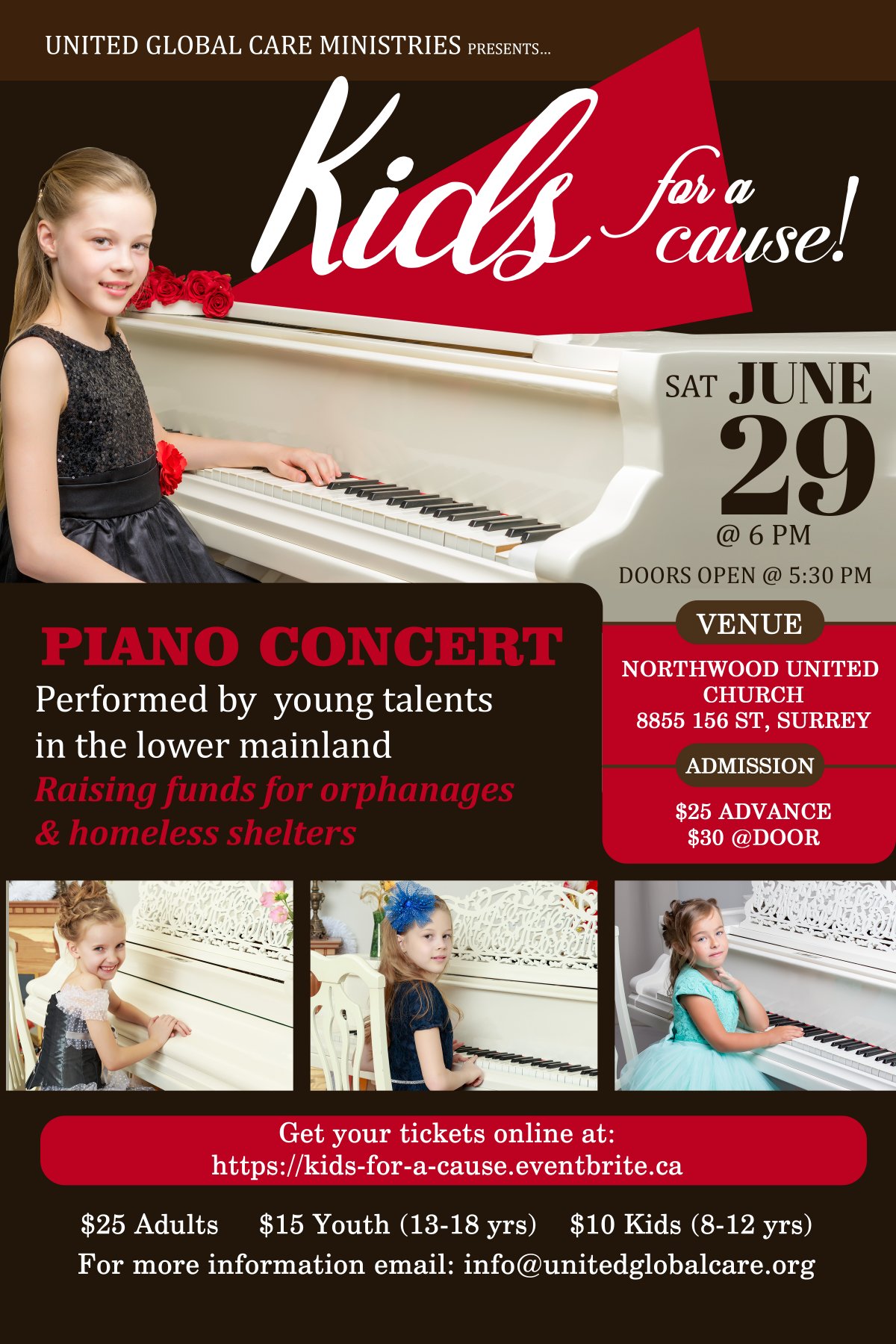 KIDS FOR A CAUSE – Piano Concert - image