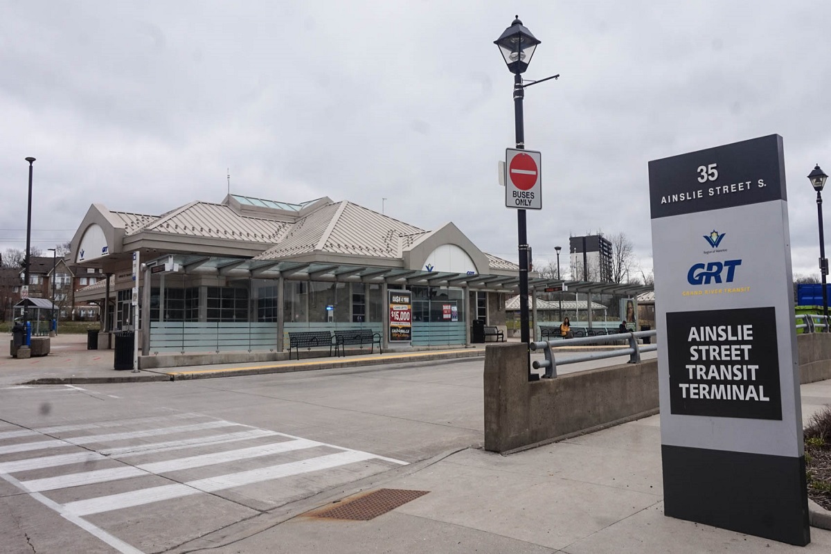 Ainslie Street Transit Terminal in Cambridge, Ont.