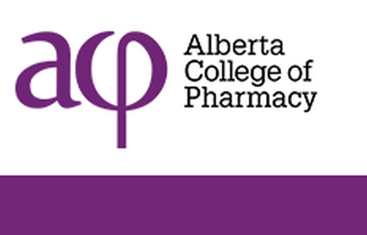 A file photo of the logo for the Alberta College of Pharmacy.