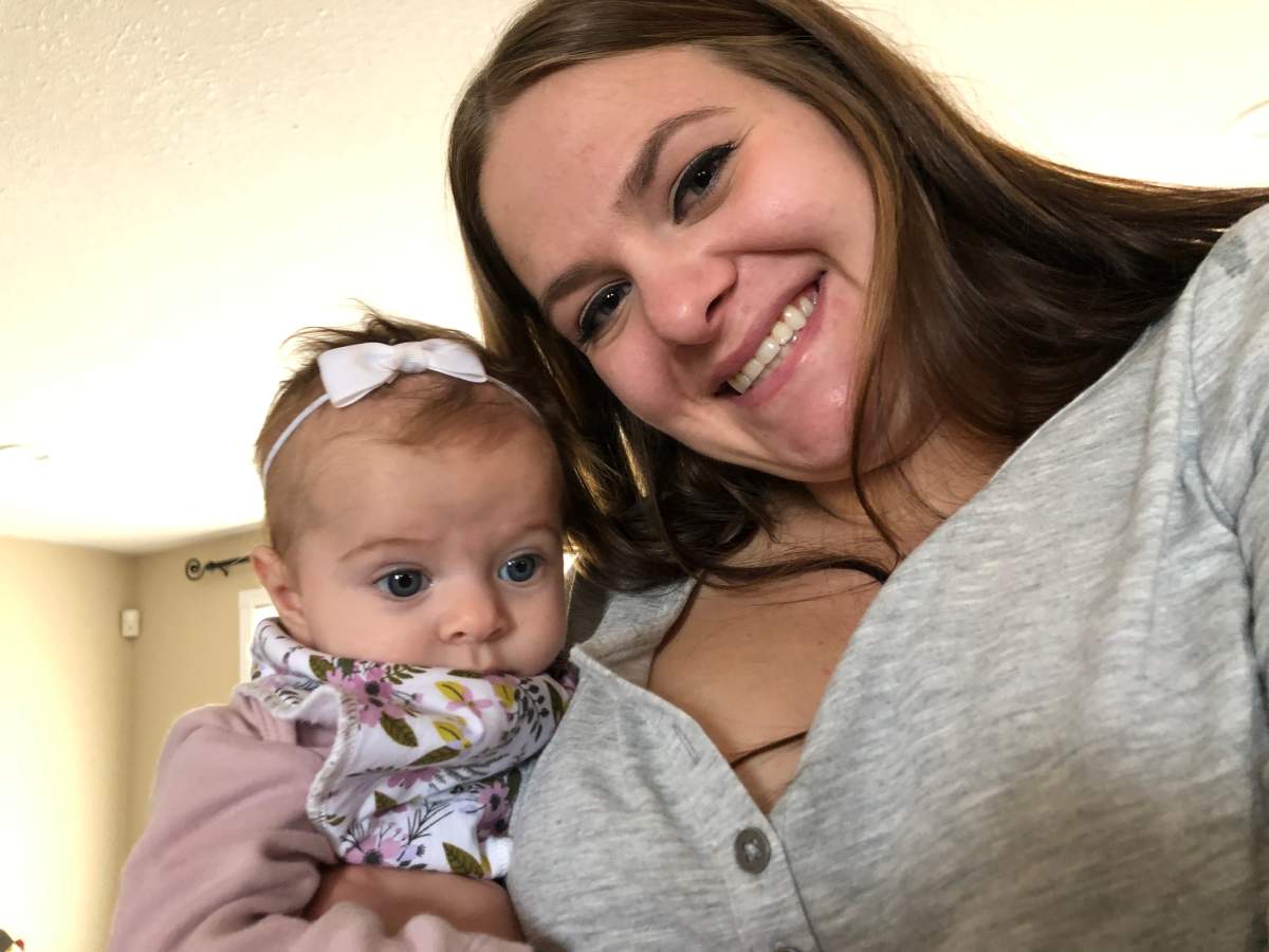 Rebecca Stonham’s infant daughter, Scarlett, is recovering at home in Brantford, Ont., after being hospitalized with whooping cough.