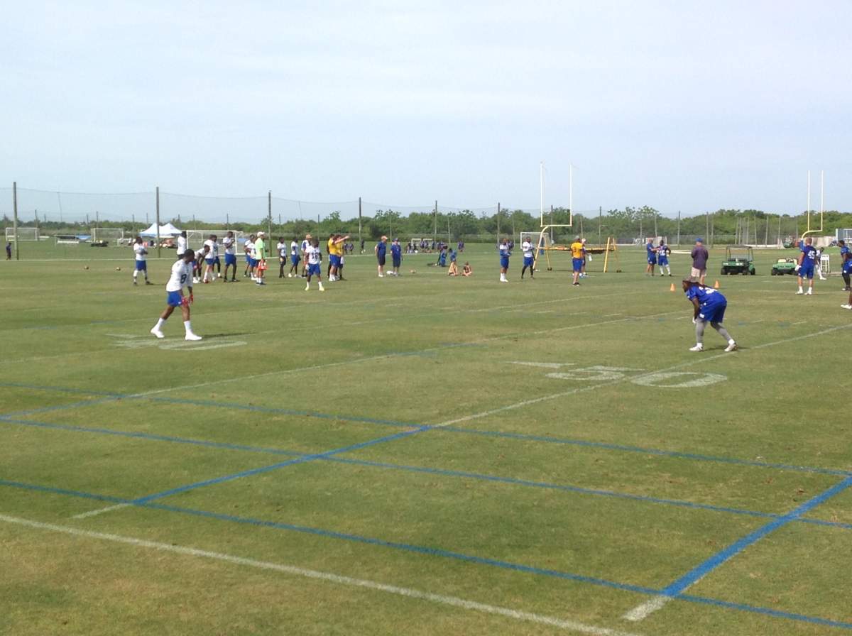 Winnipeg Blue Bombers Final Free Agent Practice in Bradenton, Florida.