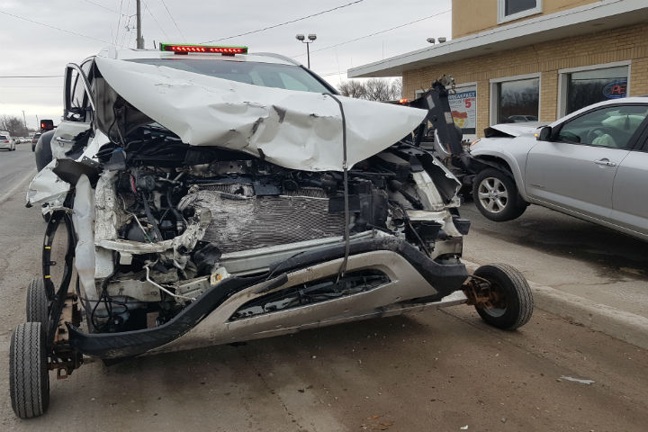 Man faces numerous charges after multiple-vehicle head-on collision in Bradford.