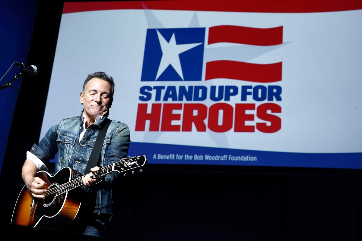 Bruce Springsteen performs on stage at The New York Comedy Festival and The Bob Woodruff Foundation present the 12th Annual Stand Up For Heroes event at The Hulu Theater at Madison Square Garden on Nov. 5, 2018 in New York City.