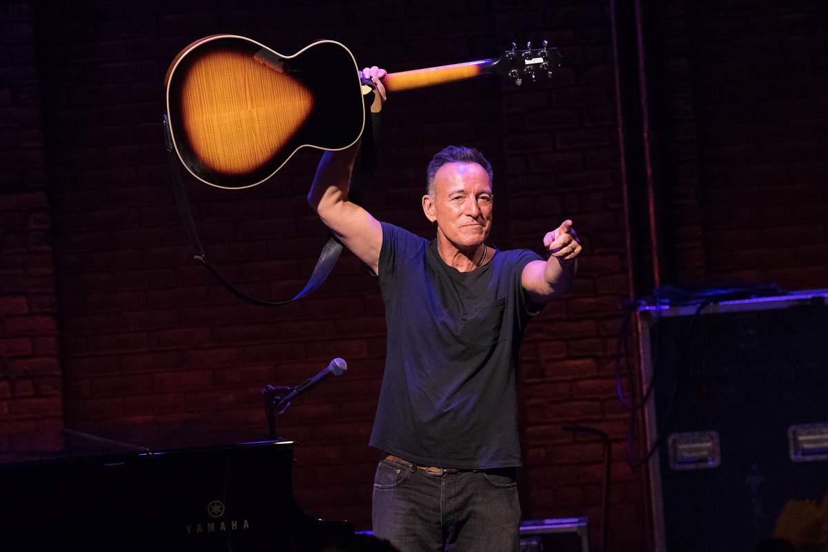 Bruce Springsteen takes his final ‘Springsteen on Broadway’ curtain call at Walter Kerr Theatre on Dec. 15, 2018 in New York City.