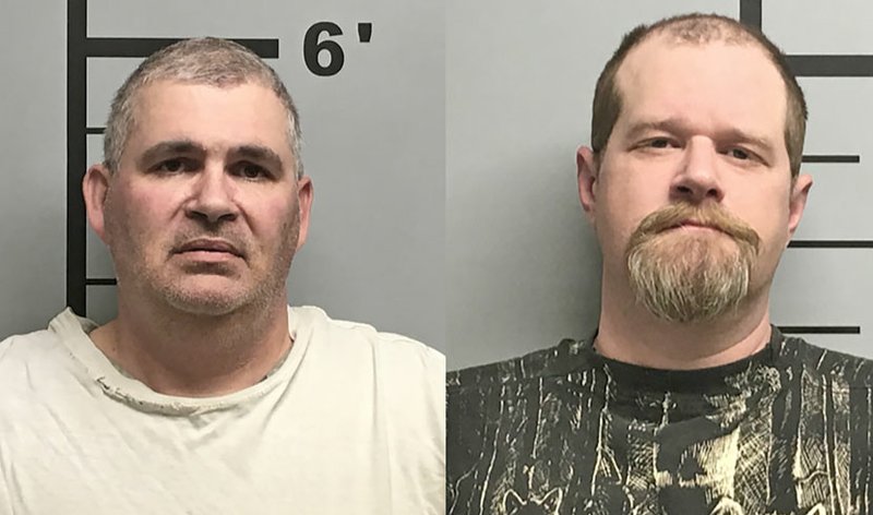 Citing a police affidavit, the Northwest Arkansas Democrat-Gazette reported Charles Eugene Ferris, 50, and Christopher Hicks, 36, were arrested Monday in connection with aggravated assault.