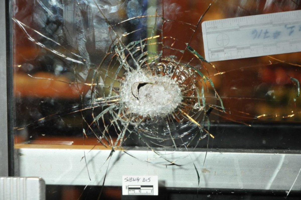 Waterloo Regional Police provided photos from the shooting at a Subway shop in Waterloo on April 19. 