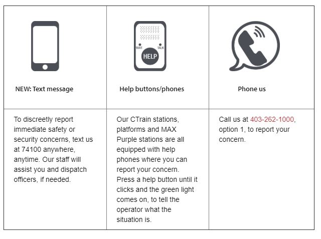 Calgary Transit users can now report safety concerns via text - image